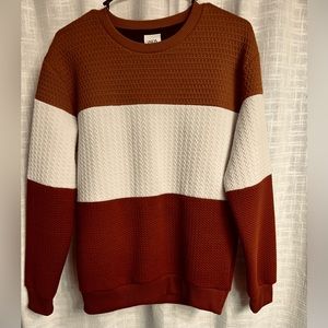 Zara Men Quilted Corblock Sweater